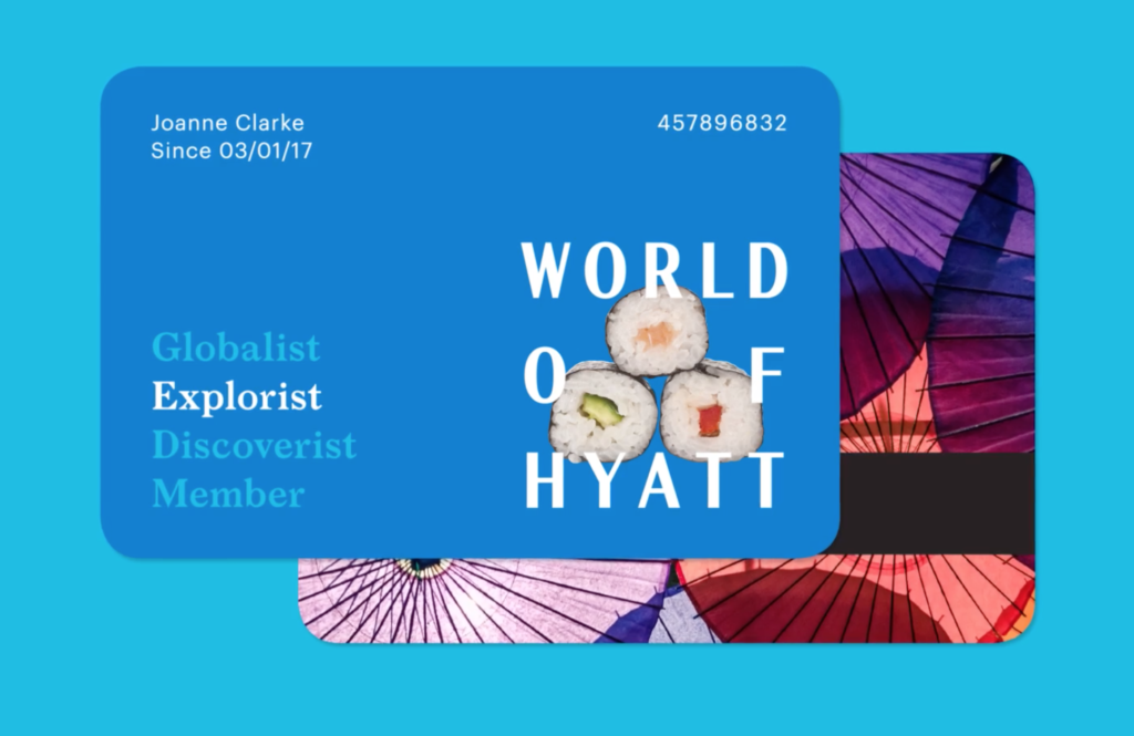 Rendering of an Explorist Card with World of Hyatt
