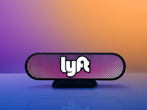 The Amp, a new Lyft dashboard emblem that aims to make it easier for passengers to identify their rides. Source: Lyft