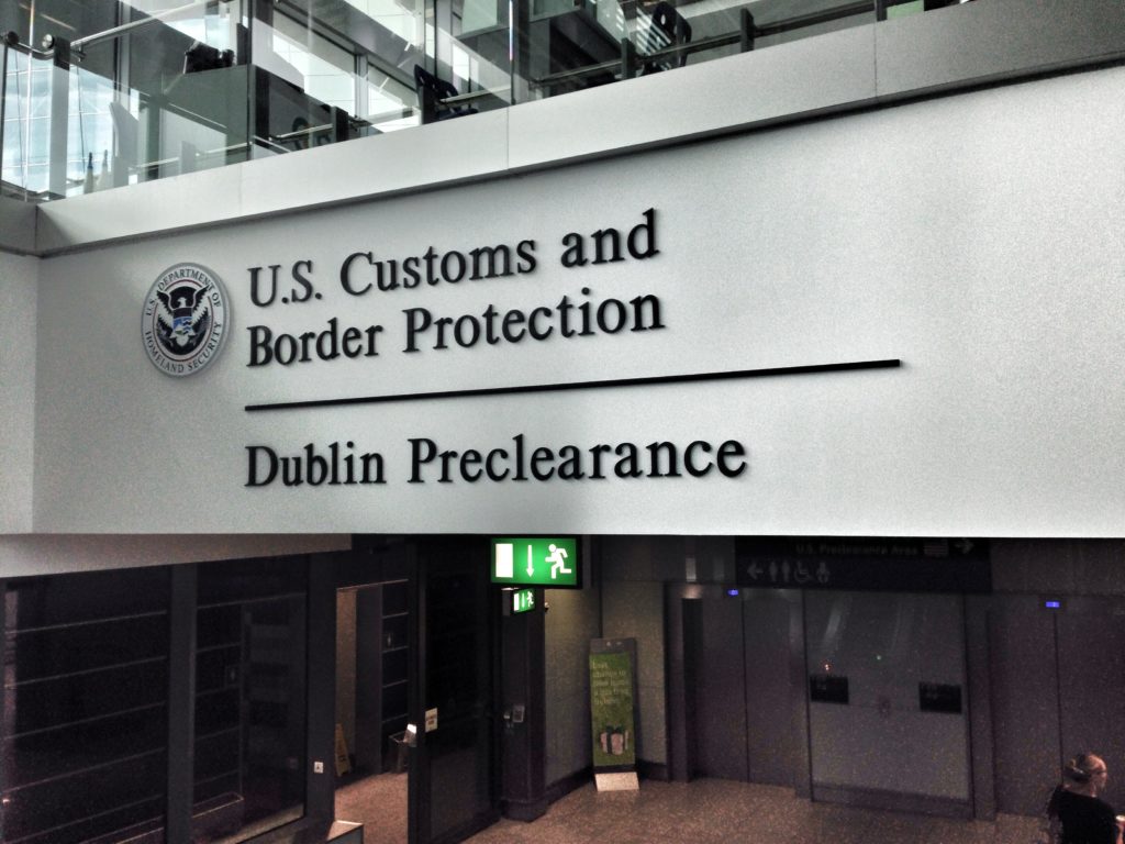 US CBP Pre-Clearance faciliy in Dublin Airport. Photo by WestportWiki, used with permission.