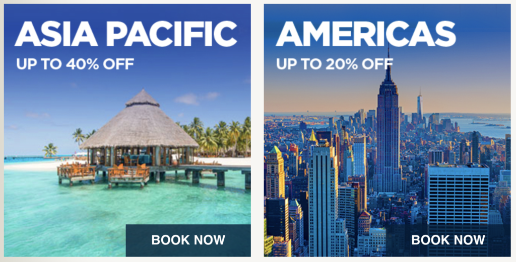 Save up to 20% on stays in the Americas and up to 40% on stays in Asia Pacific with these Hilton Flash Sales.