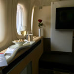 Lufthansa First Class on the 747. Photo by the author.
