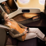 Singapore Airlines' New Business Class onbaord the A350. Source: Singapore Airlines