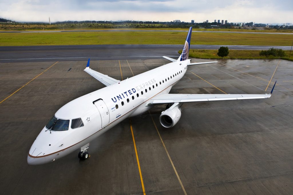 United's Embraer E175 Aircraft. Source: United Airlines chairman's flight