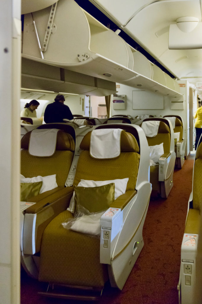Air India Business Class 777-300ER. Photo by the author. 