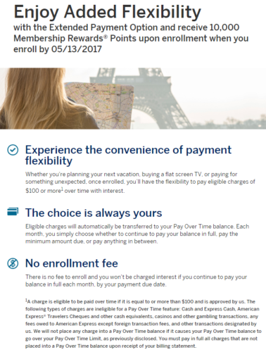 AmEx 10K Extended Payment