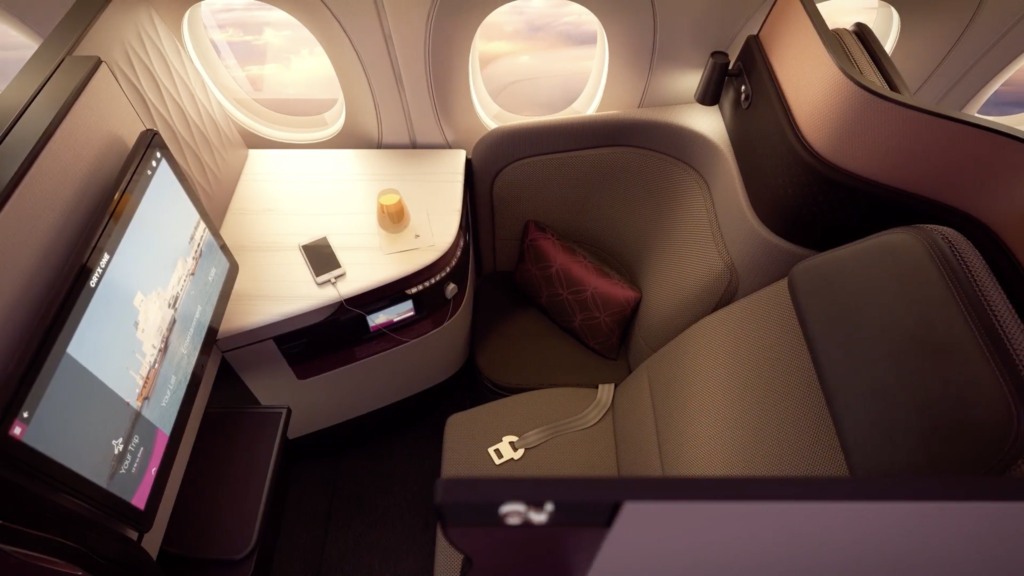 Qatar's QSuite will product direct aisle access for passengers in its fully enclosed suites