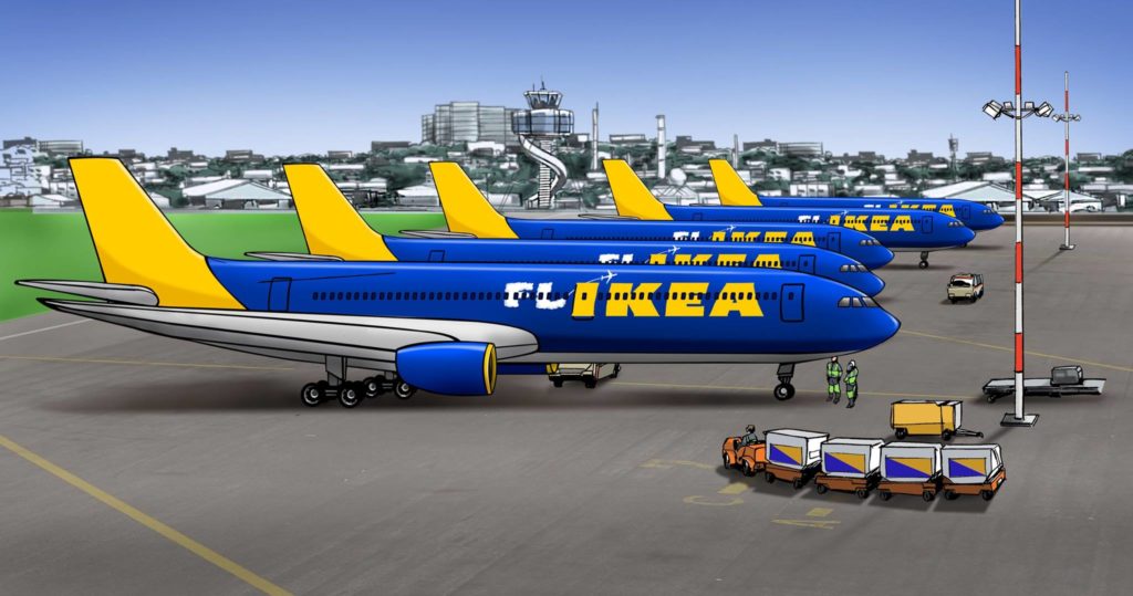 FLIKEA, Ikea's low cost carrier that will be launching in 2019! Facebook/IkeaAU