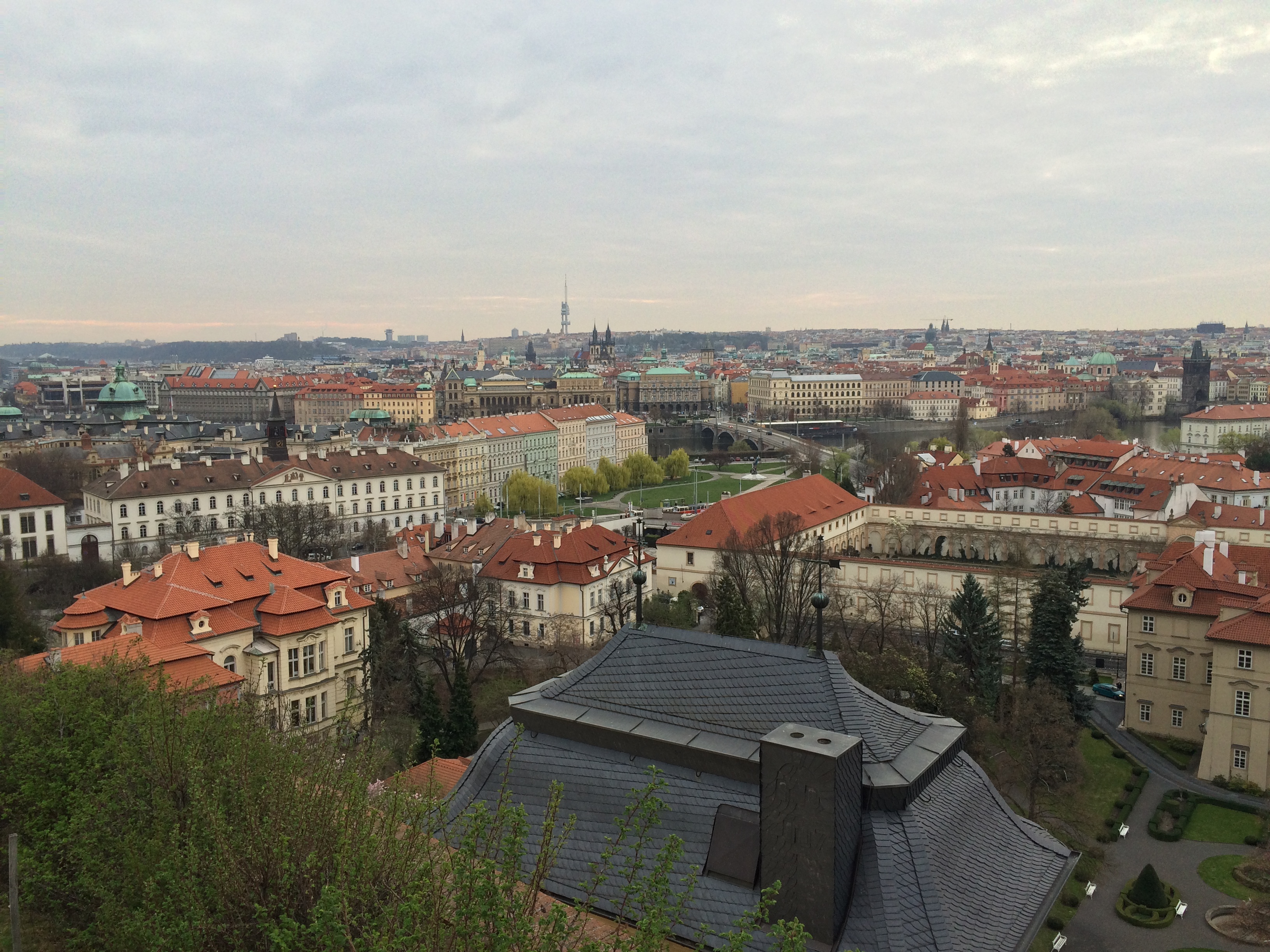 Eastern Prague, as seen from the hills around Prague Castle