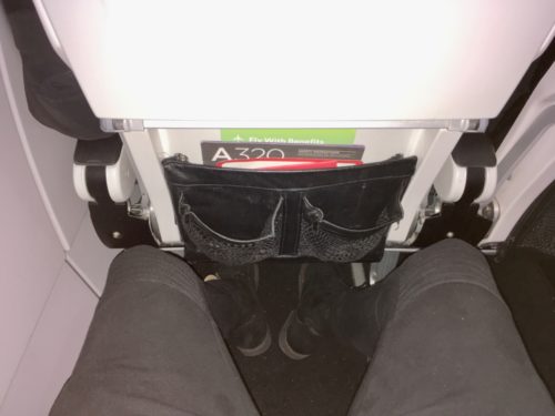 I had no problem with legroom in seat 18A.