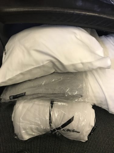a bag of white pillows