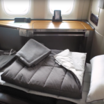 The full range of Casper products in American Airlines long-haul First Class. Source: American Airlines