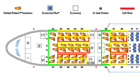 Boeing 787 8 Dreamliner United Seating Chart