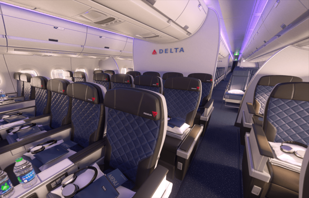 Delta Premium Select on the A350. 