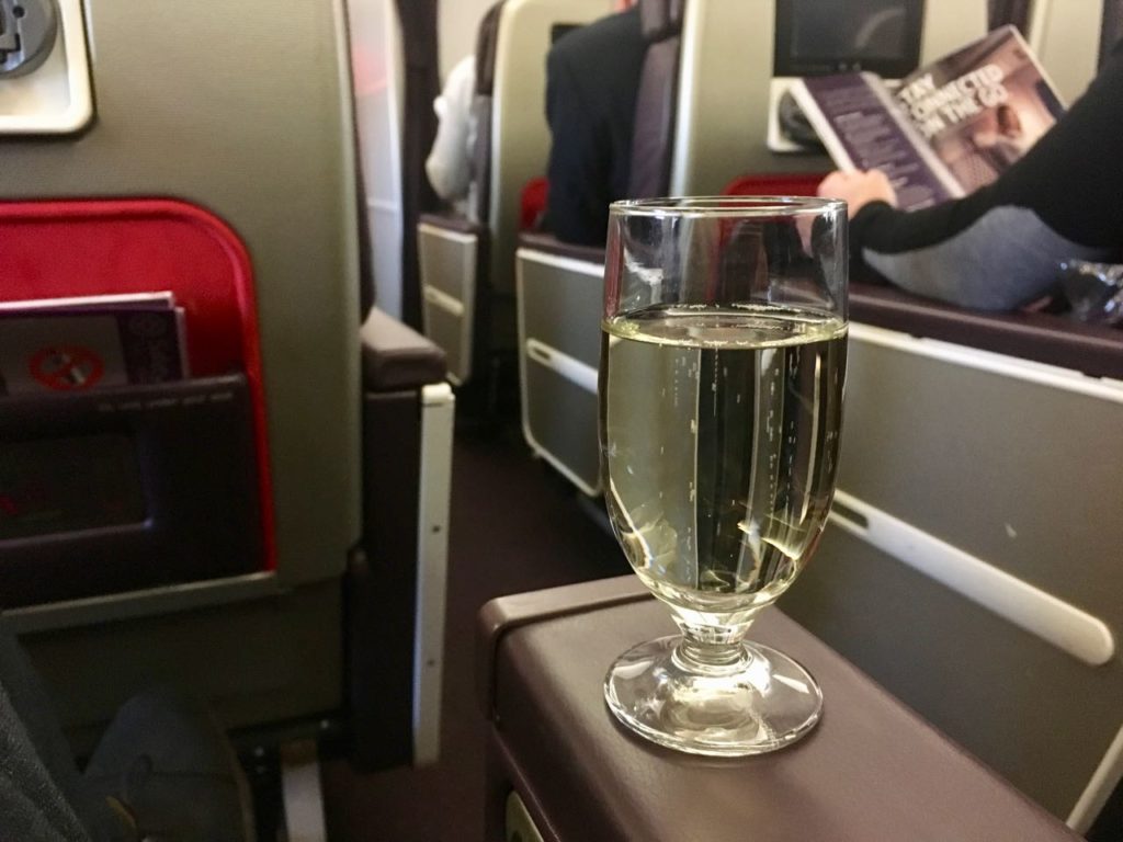 Virgin Atlantic Premium Economy Champagne Service