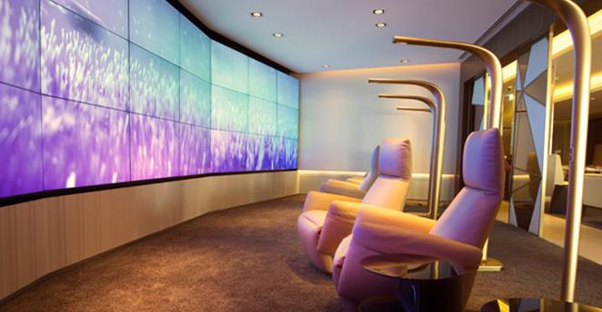 The Etihad First Class Lounge & Spa in Abu Dhabi. Source: Etihad