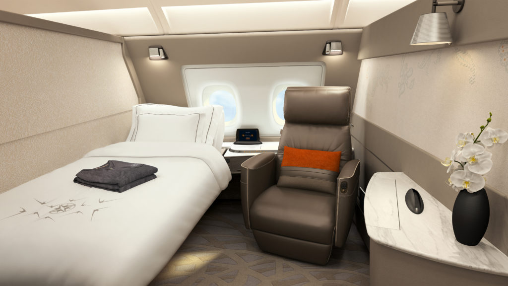 The new Suites Class on Singapore Airlines' New A380. Source: Singapore Airlines