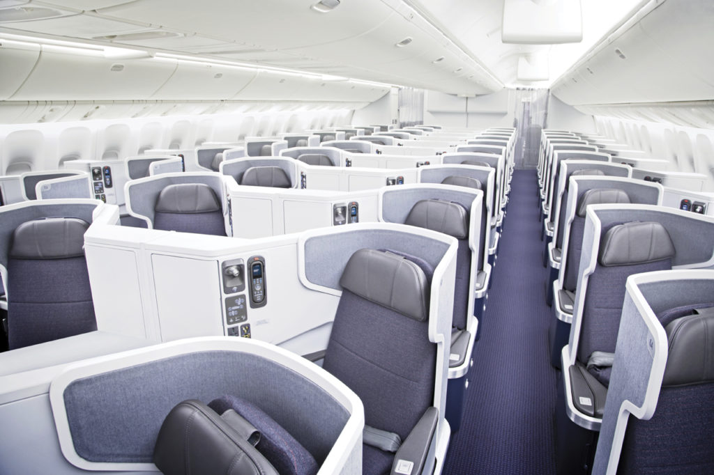 American Airlines Business Class onboard the B777-300ER. Source: American Airlines