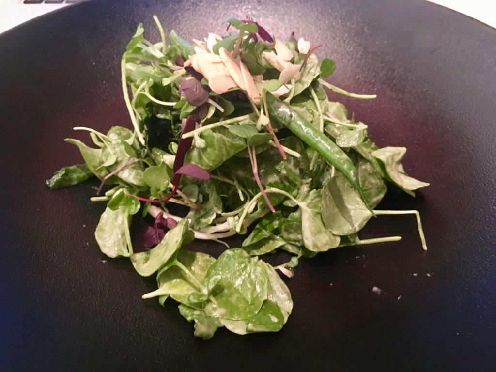 a salad on a plate