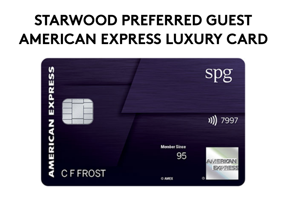 American Express will be launching the SPG American Express Luxury Card in August. Source: Marriott