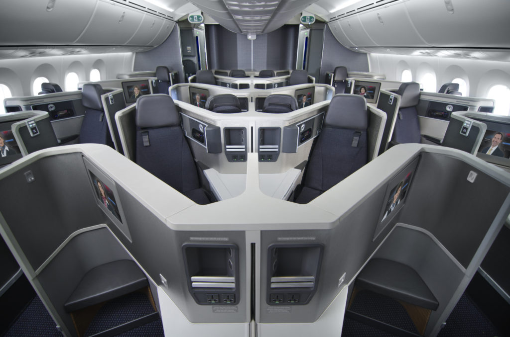 American Airlines Boeing 787 Dreamliner Business Class