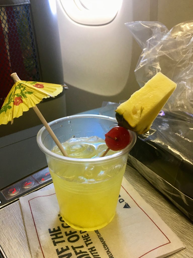 Delta One business class service from Hawaii