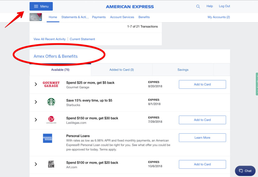 American Express Offers AMEX
