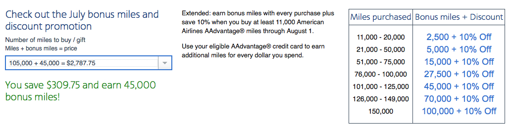 Miles Gift American Airlines Aadvantage Program Start Page 2018 07 25 16 42 54