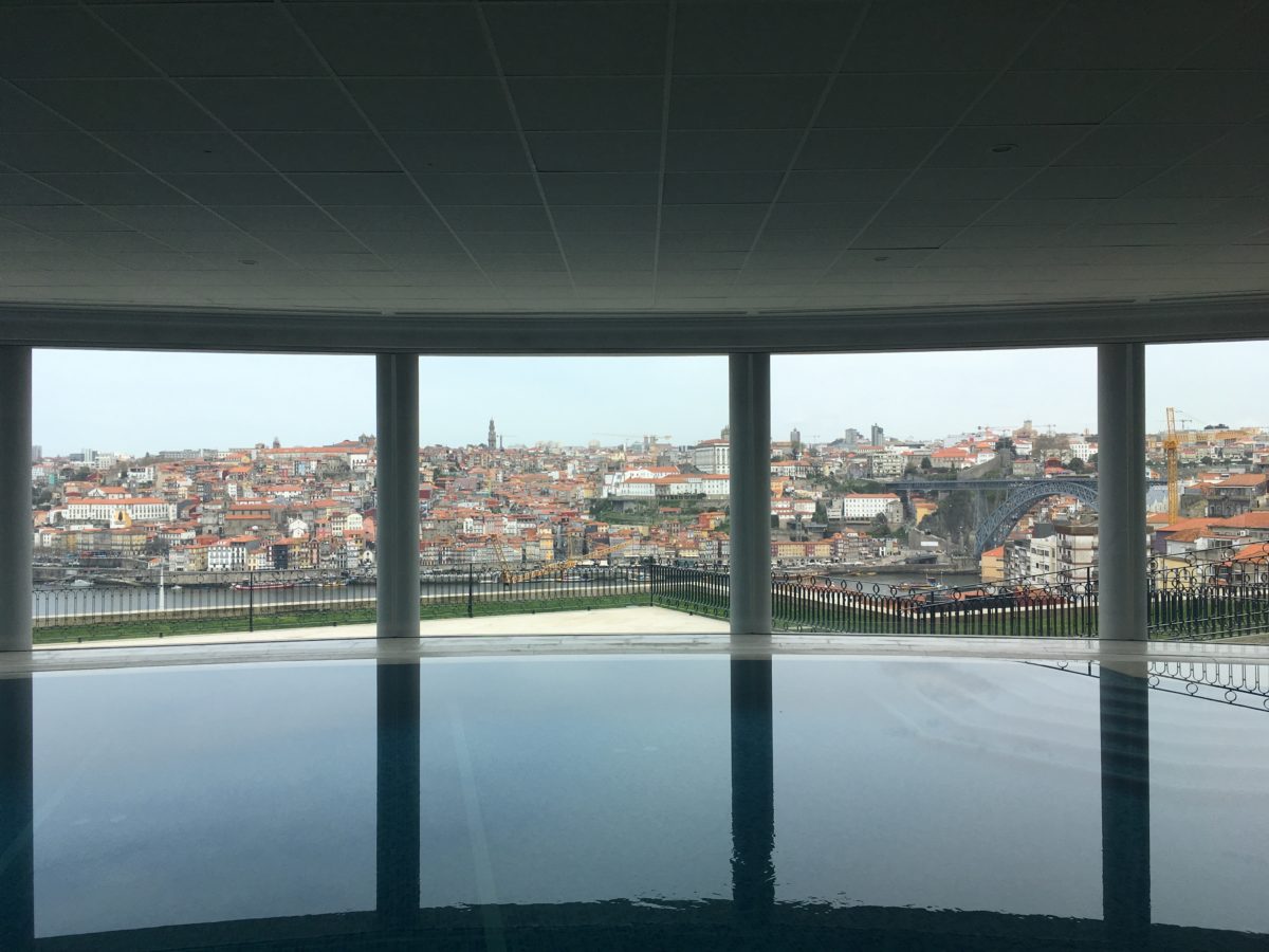 There are some incredible luxury hotel properties across Portugal. Every single room at The Yeatman, in Porto, has this view of the old city.