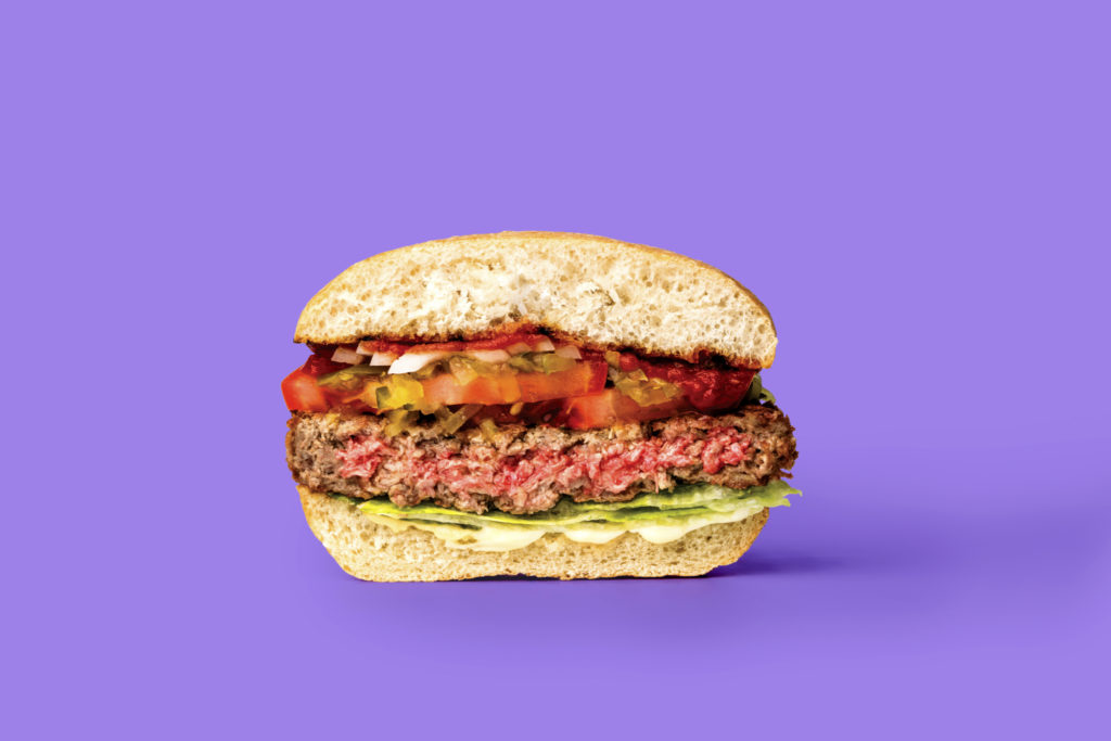The Impossible Burger, engineered to act like a hamburger without the ingredient of dead cattle, is now available on Air New Zealand's LAX flights.