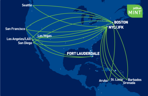 JetBlue Mint Service Expands from New York JFK to Liberia, Costa Rica