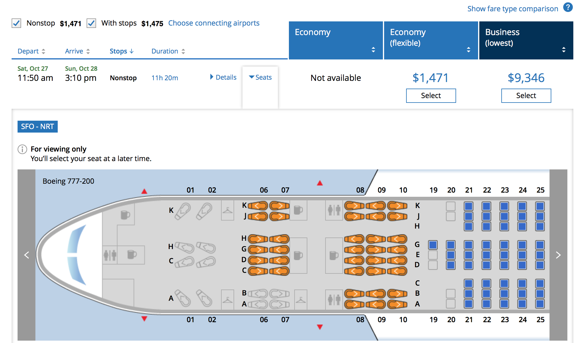 United Airlines 777 200 Seating Chart