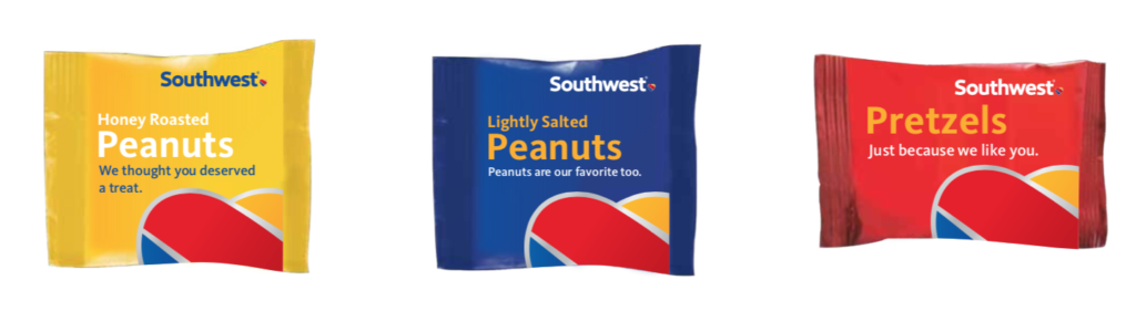 Southwest Airlines Peanuts Free Snacks