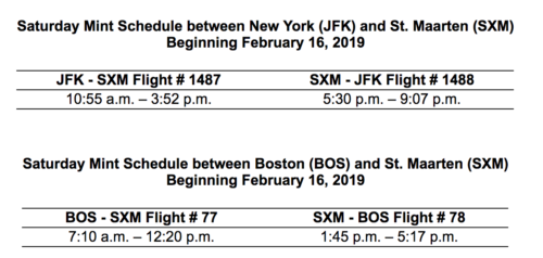 a schedule of flight time