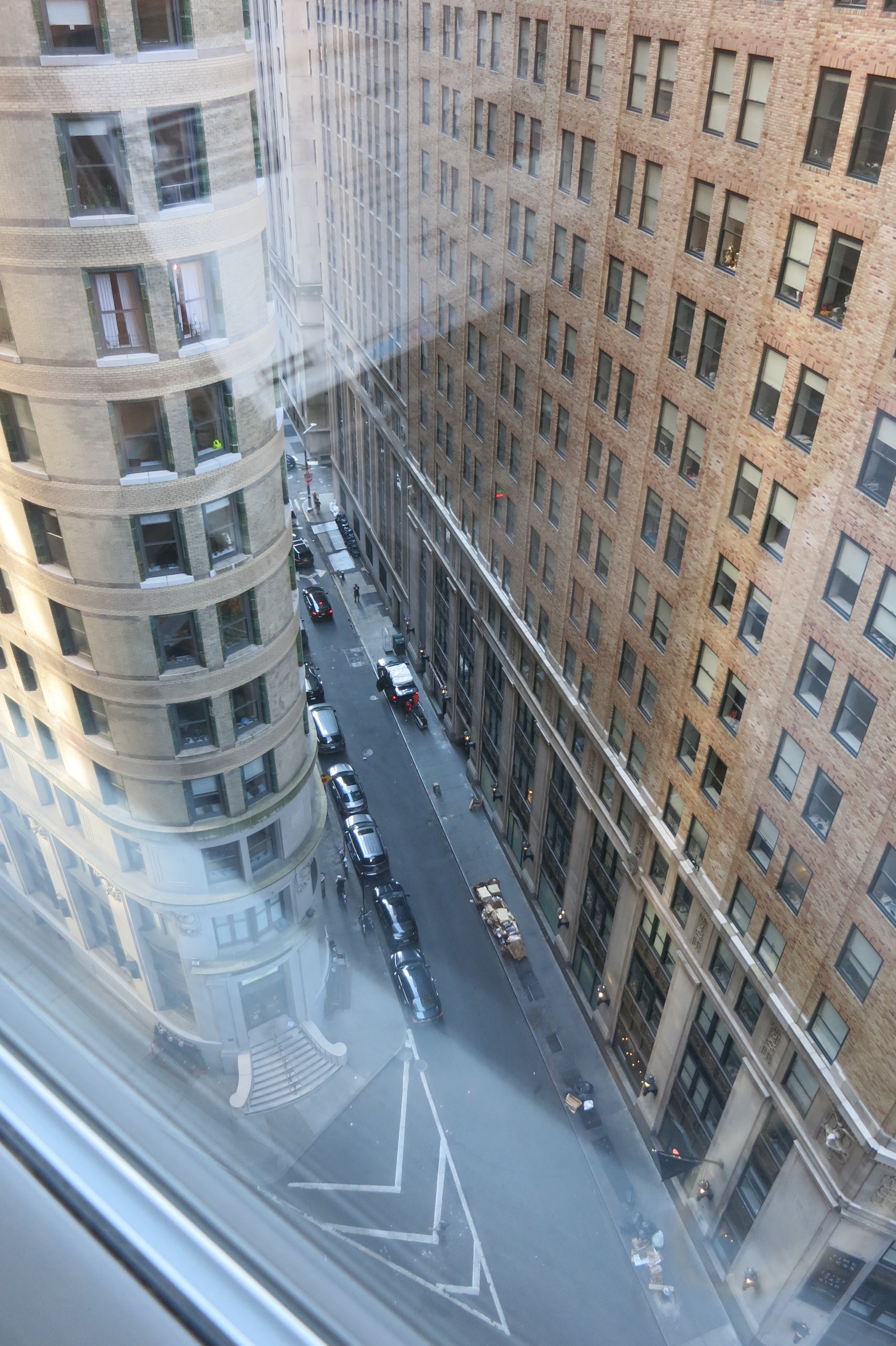 Room view from the sixth floor, Andaz Wall Street review