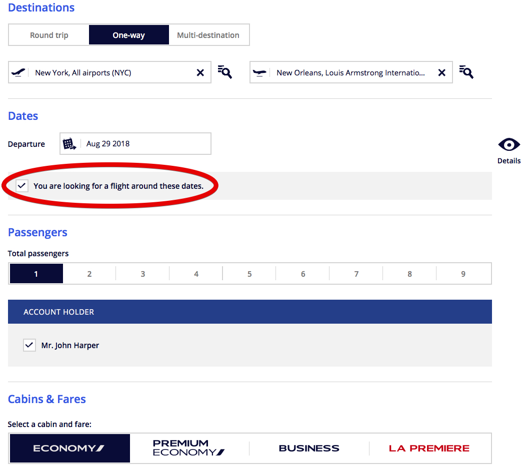 Using Air France to find Delta points and miles seats for Virgin Atlantic flying club