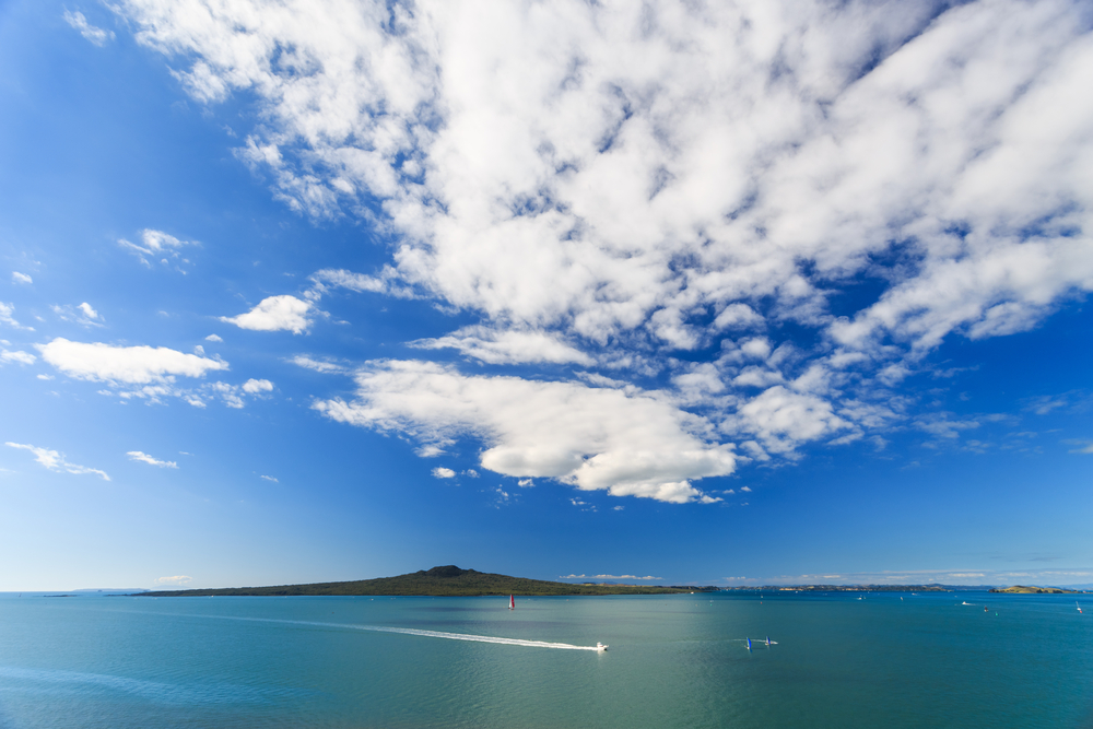 Rangitoto is a dormant volcano off the coast of Auckland. It's easily accessible from the city for a day trip to the crater rim and lave caves.