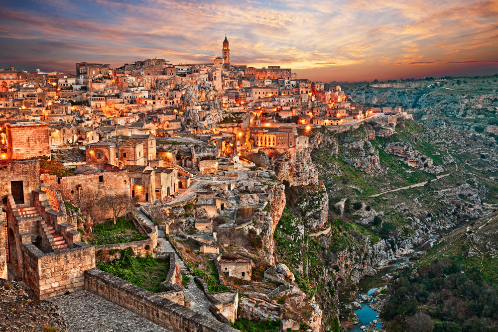 Matera, in Italy's souther Puglia region, is known for Matera and it's Sassi caves.