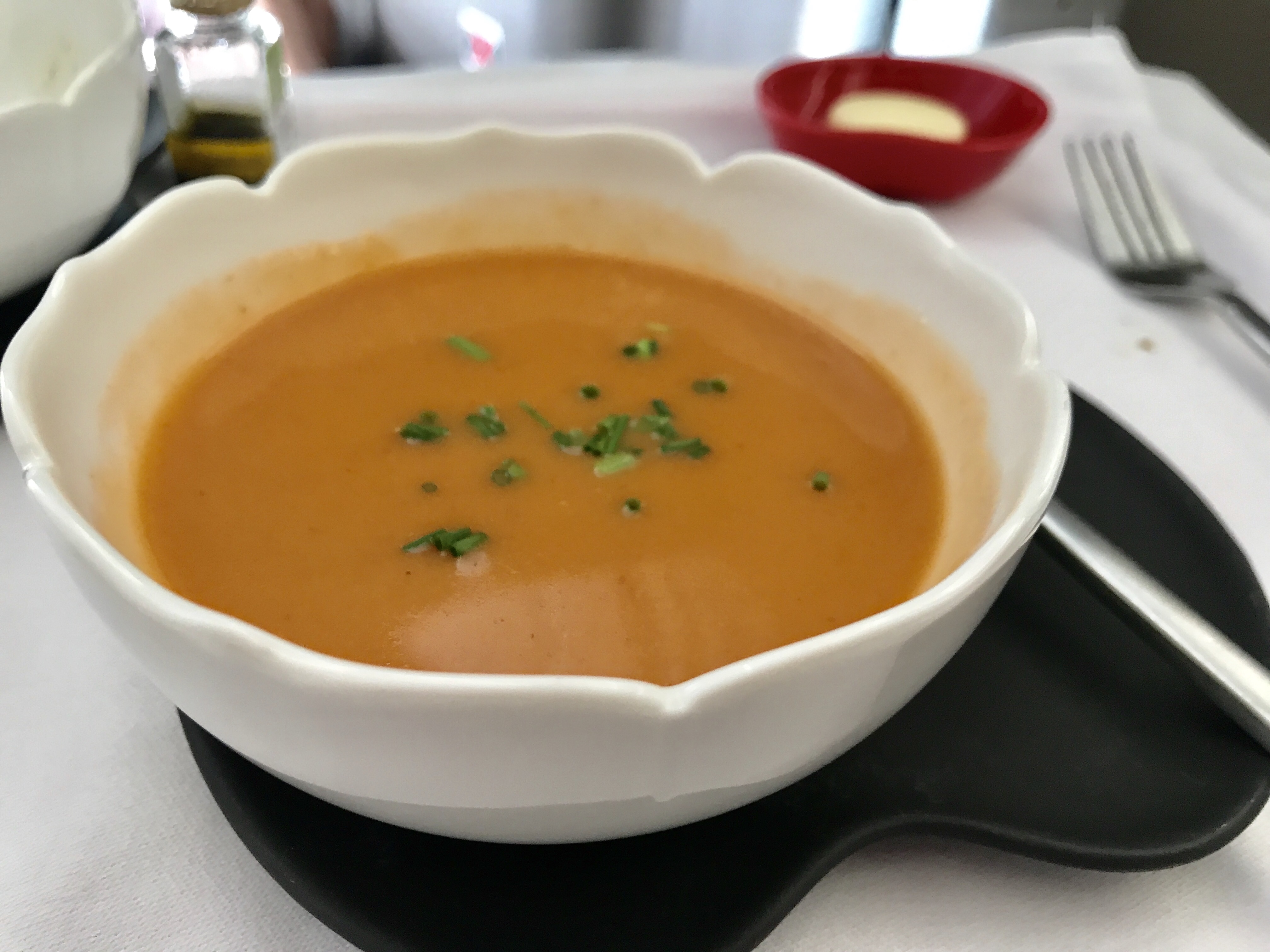 Lobster bisque, served piping hot. | Image by Chris Dong