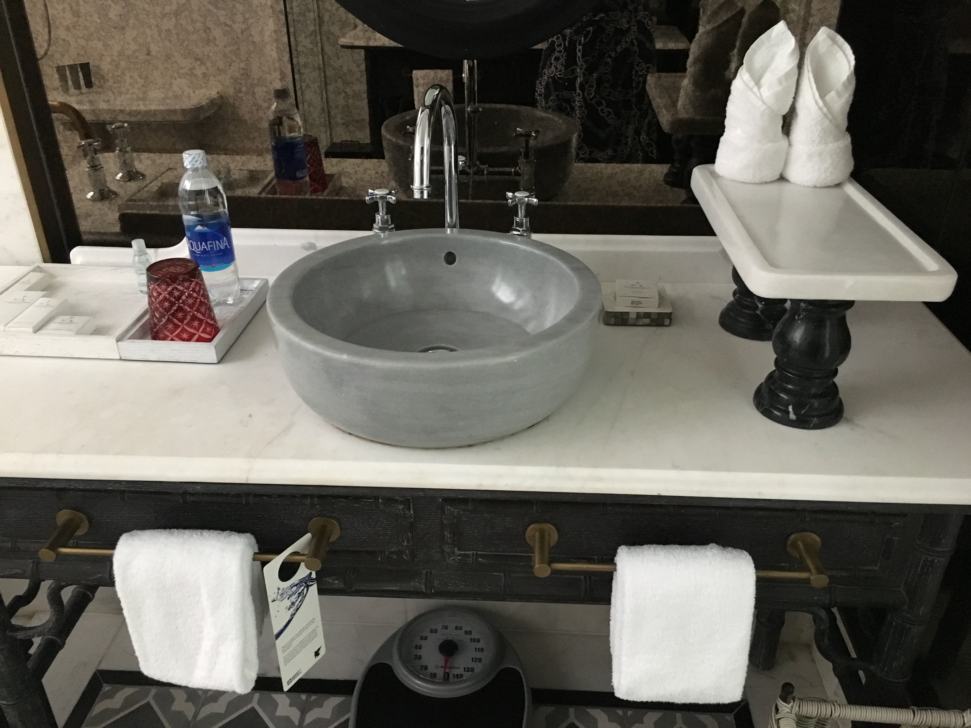 One of the sinks in our beautiful bathroom | JW Marriott Phu Quoc