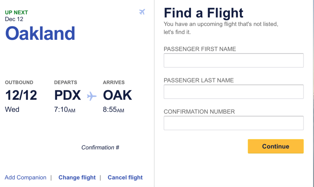 southwest airlines companion pass designation