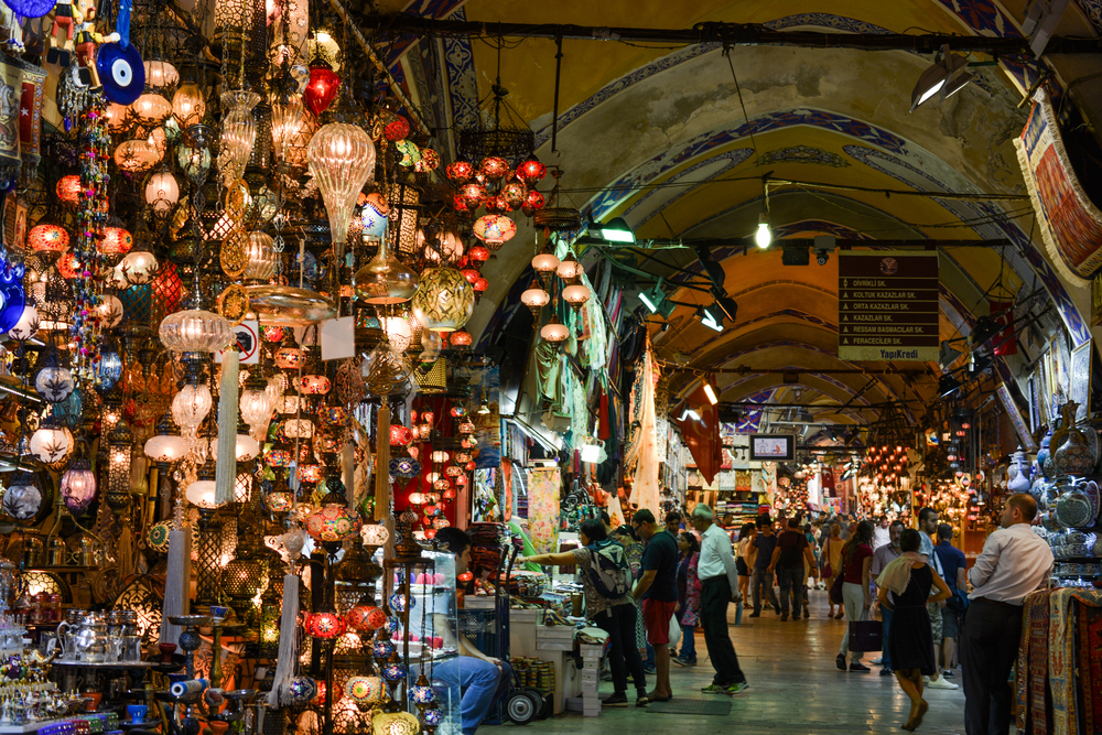 Istanbul's Grand Bazaar is a thriving market with a lot of history.