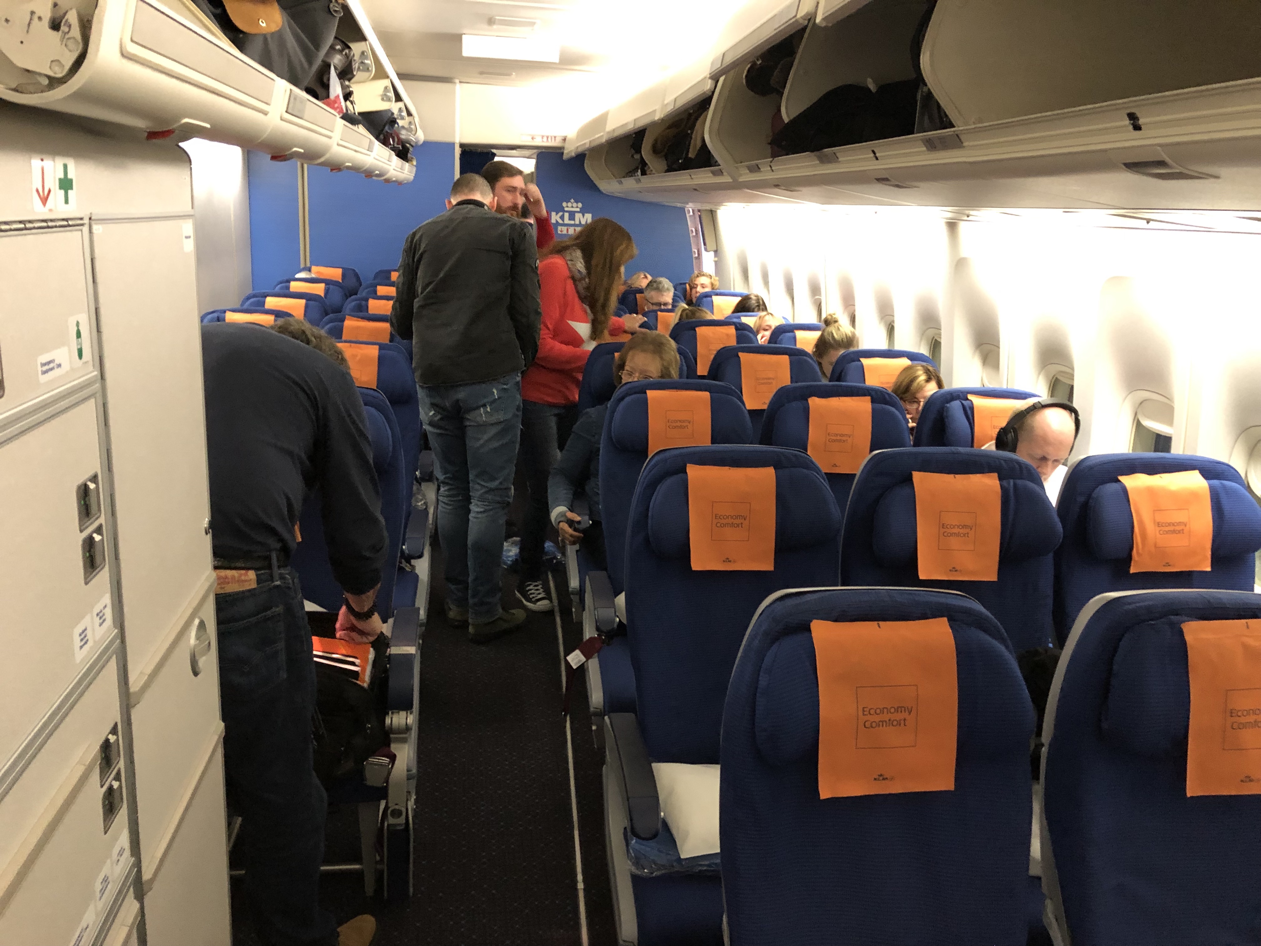 KLM Economy Comfort Cabin Boeing 747