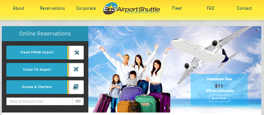 ETS Airport Shuttle Logo