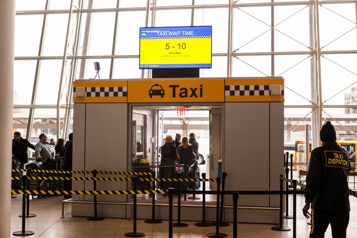 Taxi stand at JFK
