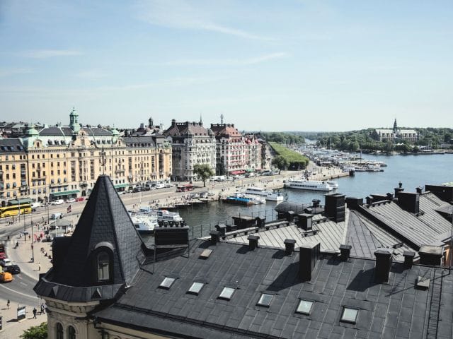 View from the Bank Hotel Stockholm Sweden