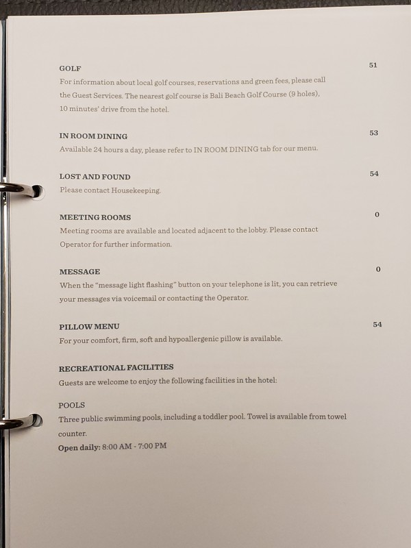 Hyatt Regency Bali InRoom Dining Menu_12 • Point Me to the Plane