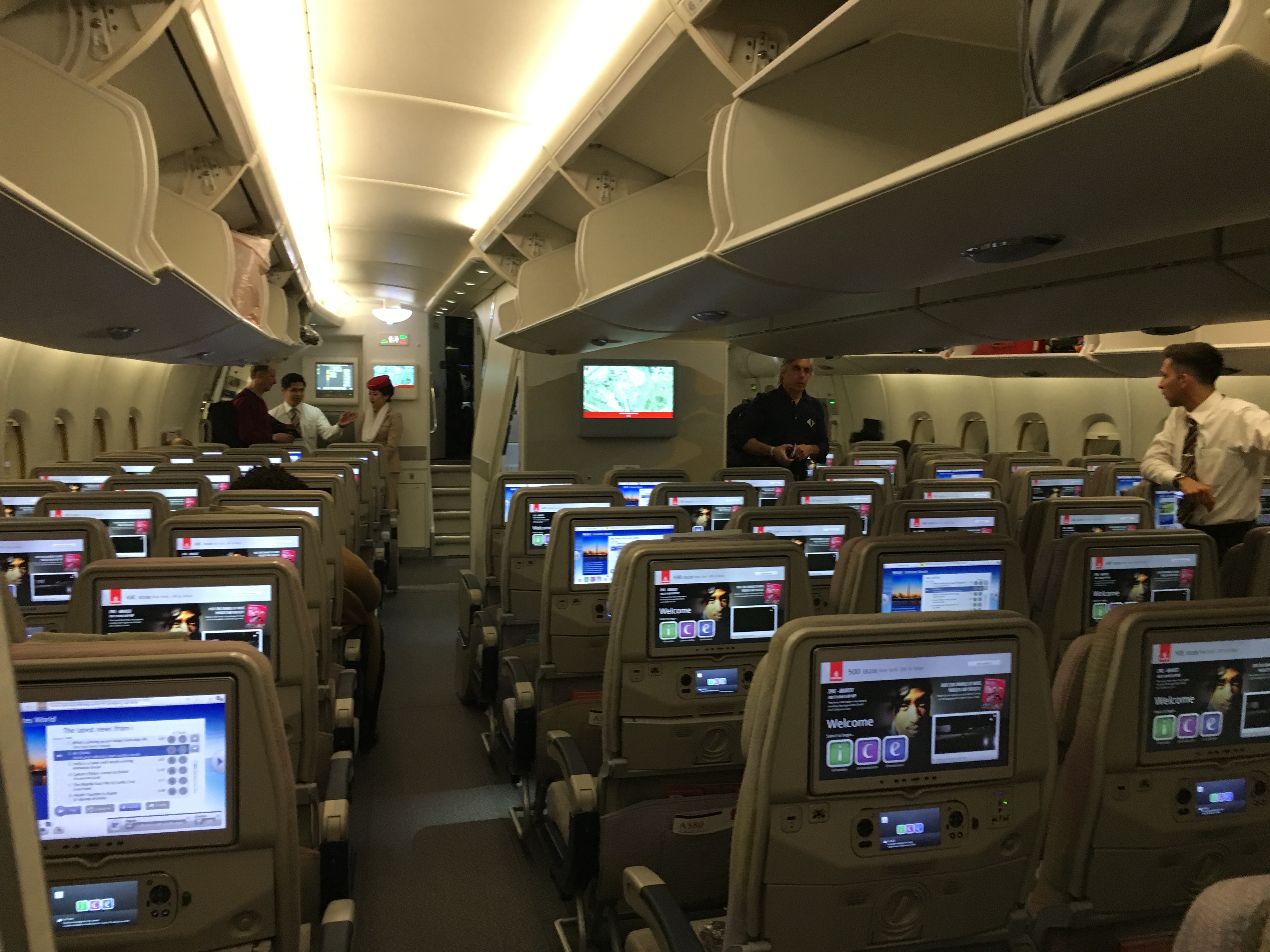 Emirates A380 Economy Front Cabin