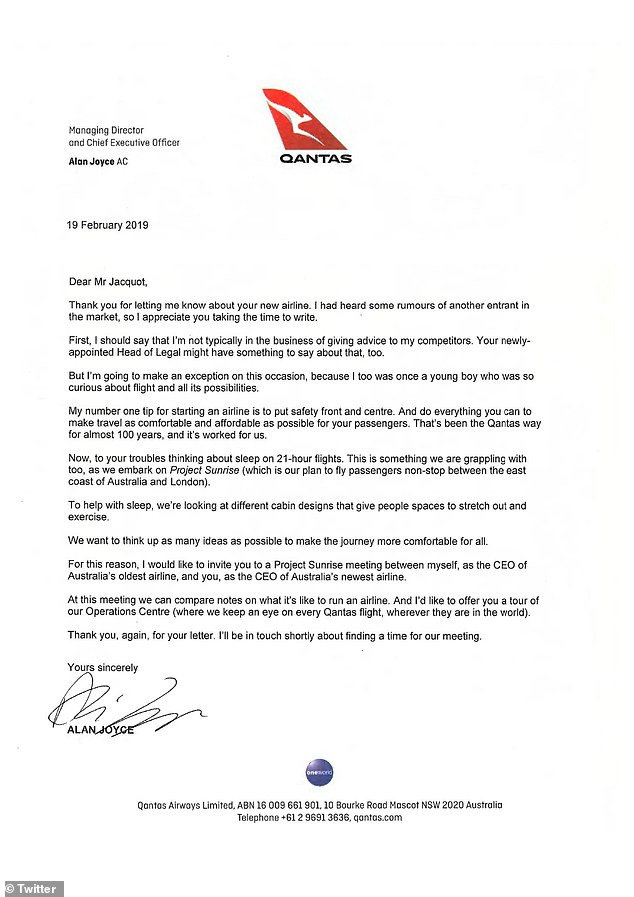 Qantas-CEO-Letter-Response
