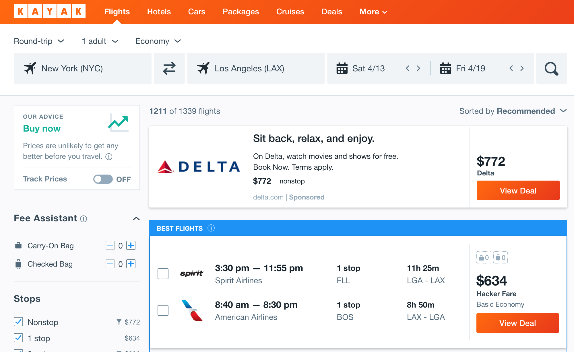 How To Use Kayak Baggage Fee Assistant Seeing Fees Upfront As You Search