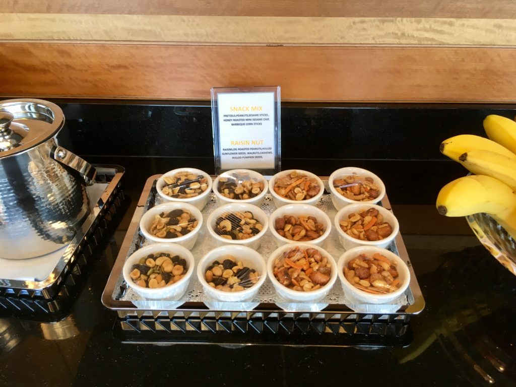 a tray of snacks on a counter